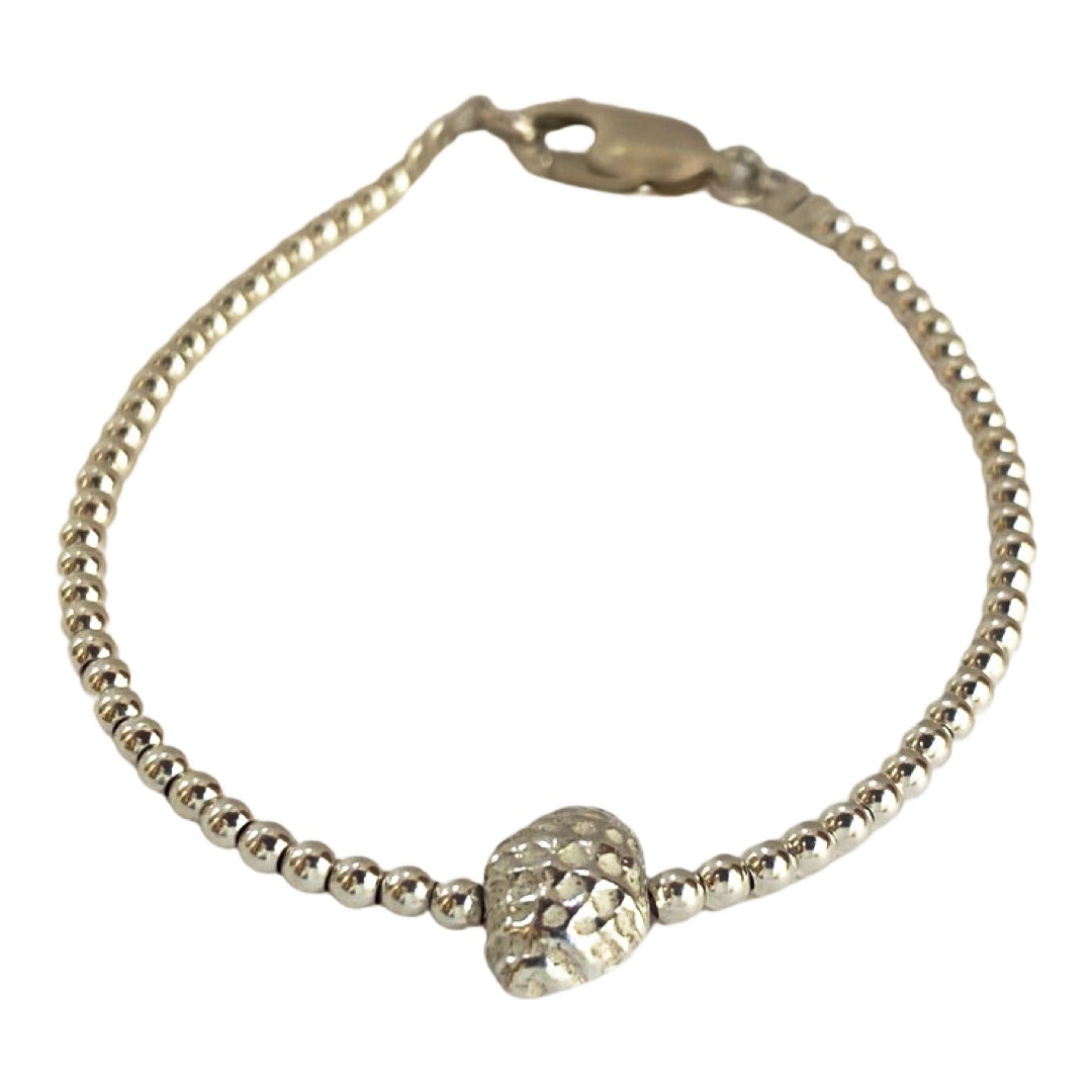 Silver Shell Anklet or Bracelet - Love Beach Beads