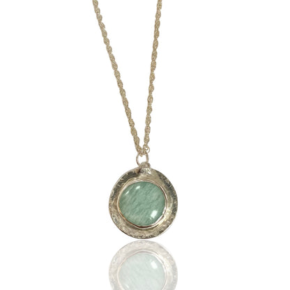 Amazonite Silver Necklace - Love Beach Beads