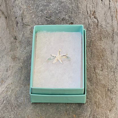 Starfish Silver Ring - Love Beach Beads