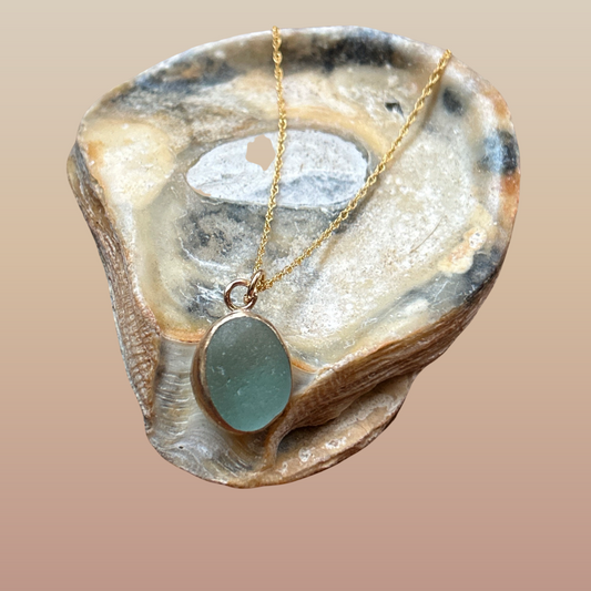 Ocean Sea Glass Gold - SilverLines Jewellery