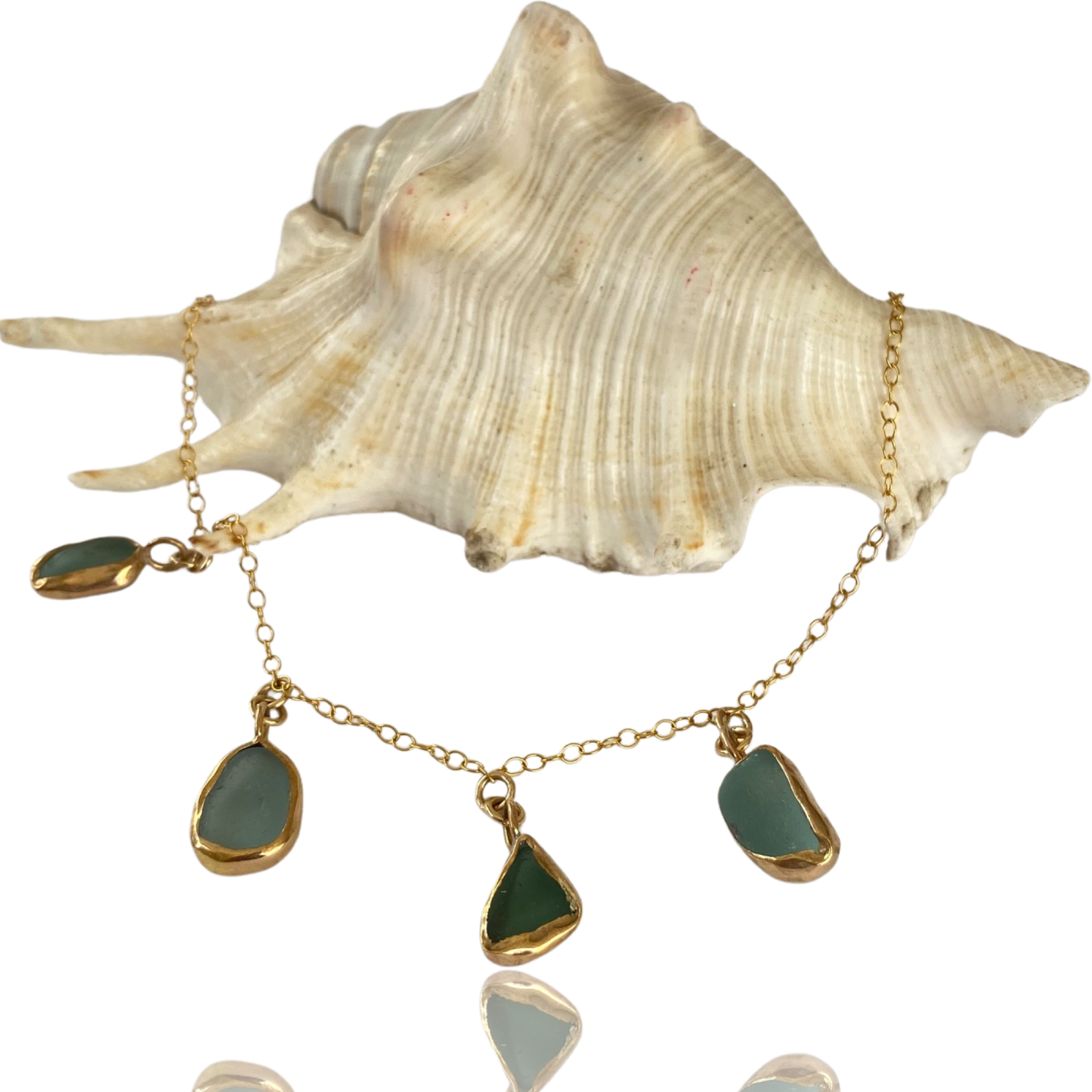 Mermaid Necklace Gold - Love Beach Beads