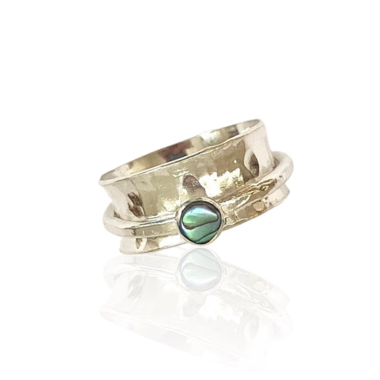 Paua Spinner Ring - SilverLines Jewellery