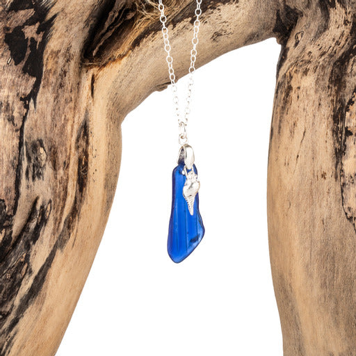 Sea glass Sea Charm Necklace Deep Sea - Love Beach Beads