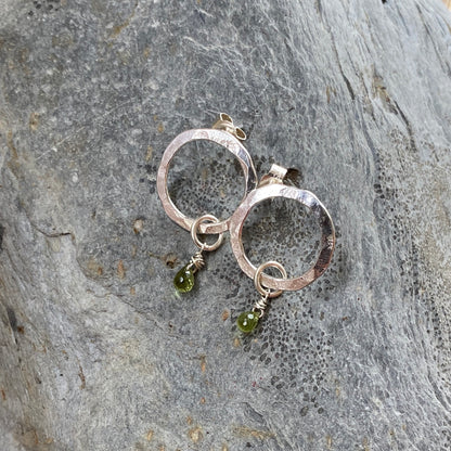 Amethyst silver Earrings - Love Beach Beads