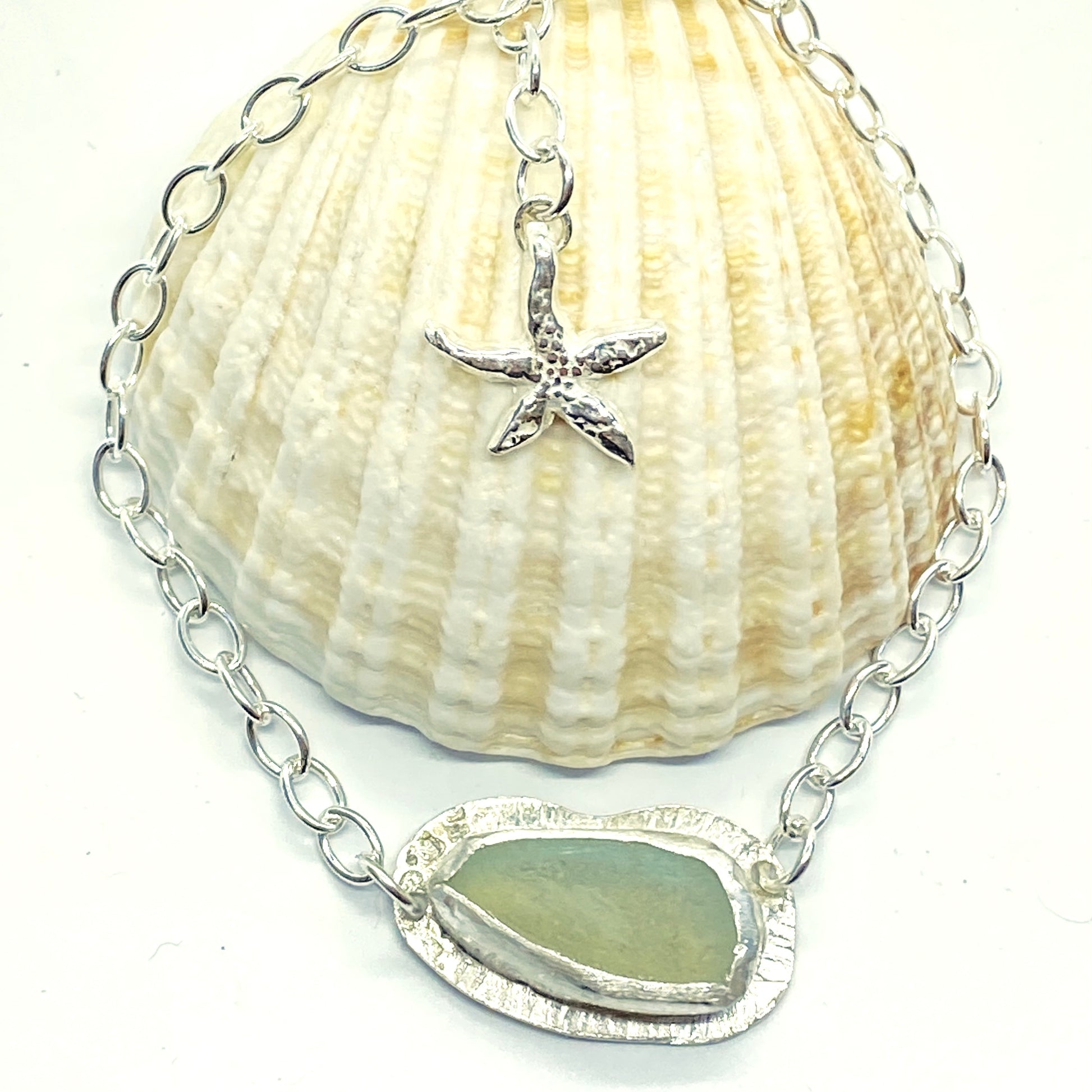 Sea Glass Textured Bracelet - Love Beach Beads