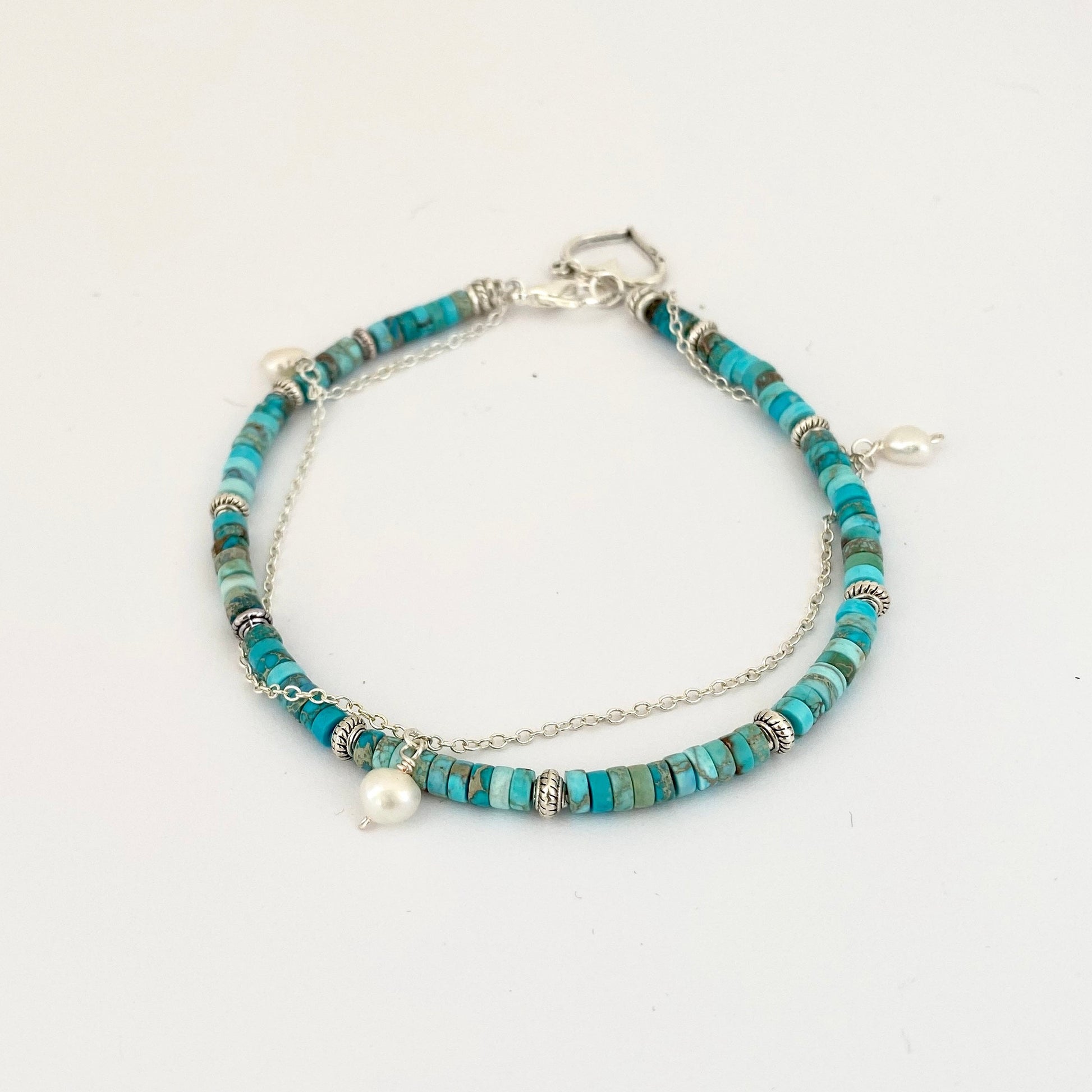 Turquoise Anklet - Love Beach Beads
