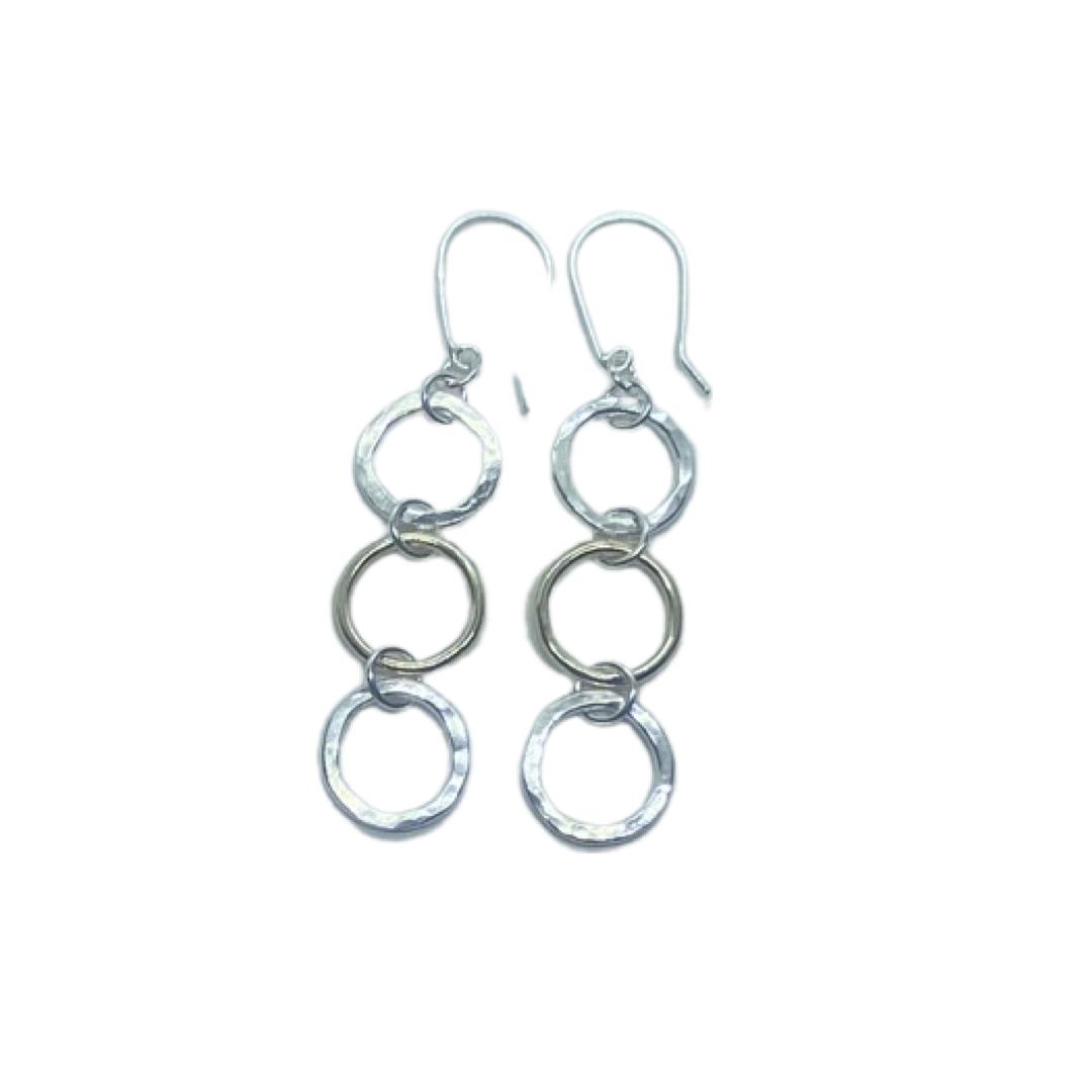 Luxury Silver and Gold Hoop Earrings - Love Beach Beads