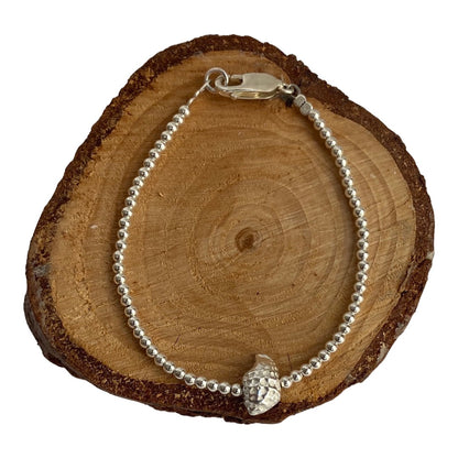 Silver Shell Anklet or Bracelet - Love Beach Beads