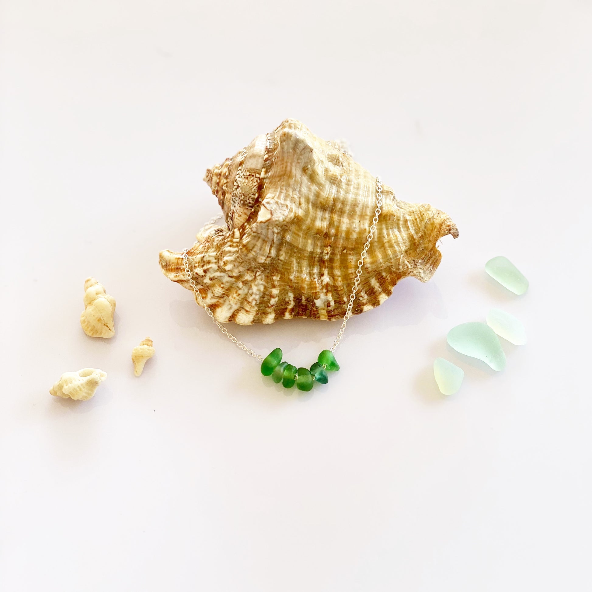 Sea Glass Emerald Green - Love Beach Beads