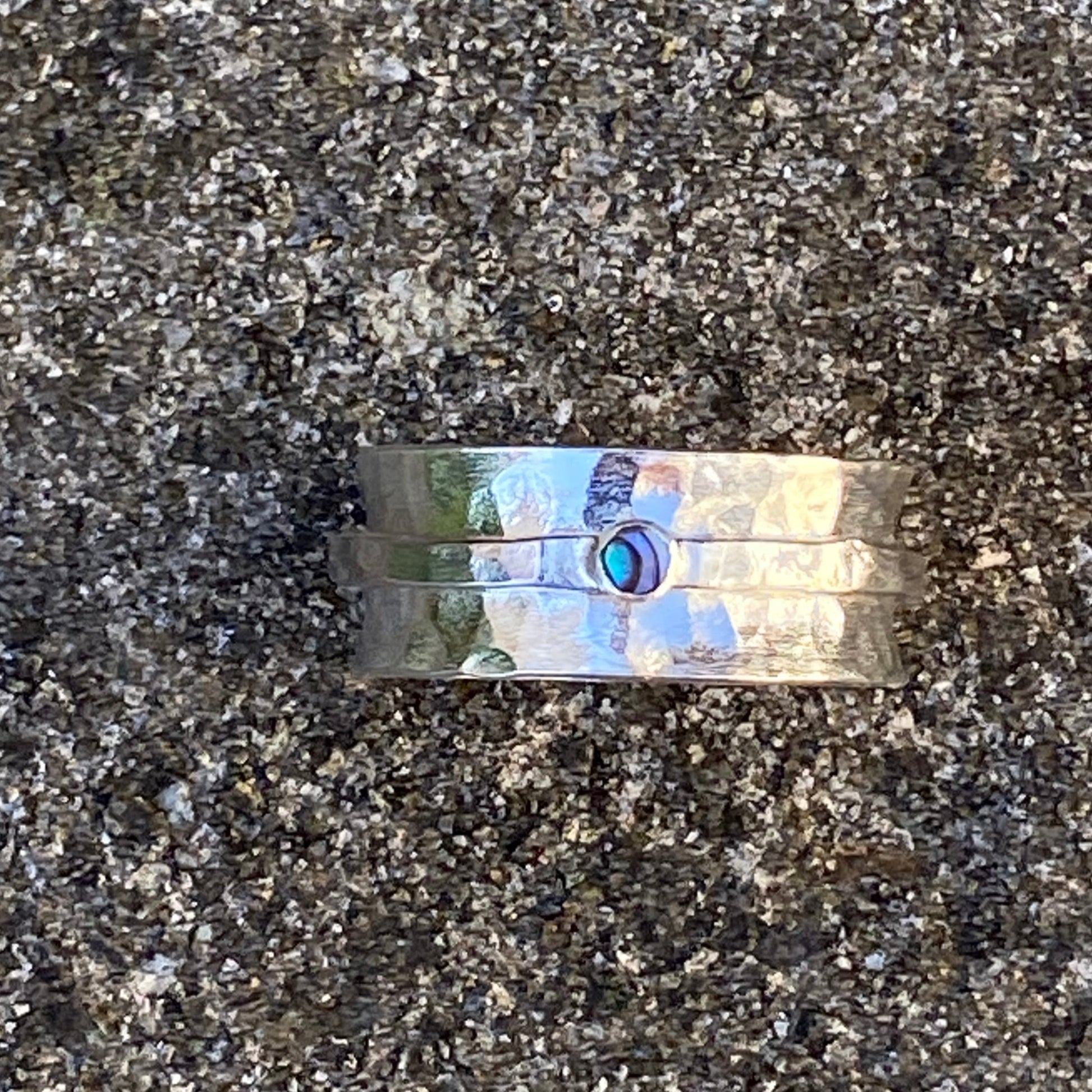 Paua Spinner Ring - Love Beach Beads