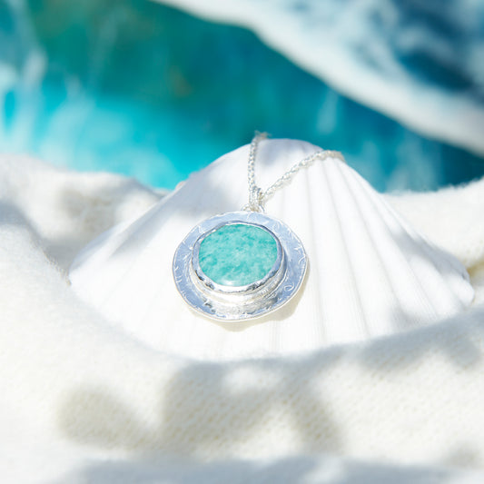 Amazonite Silver Necklace - SilverLines Jewellery