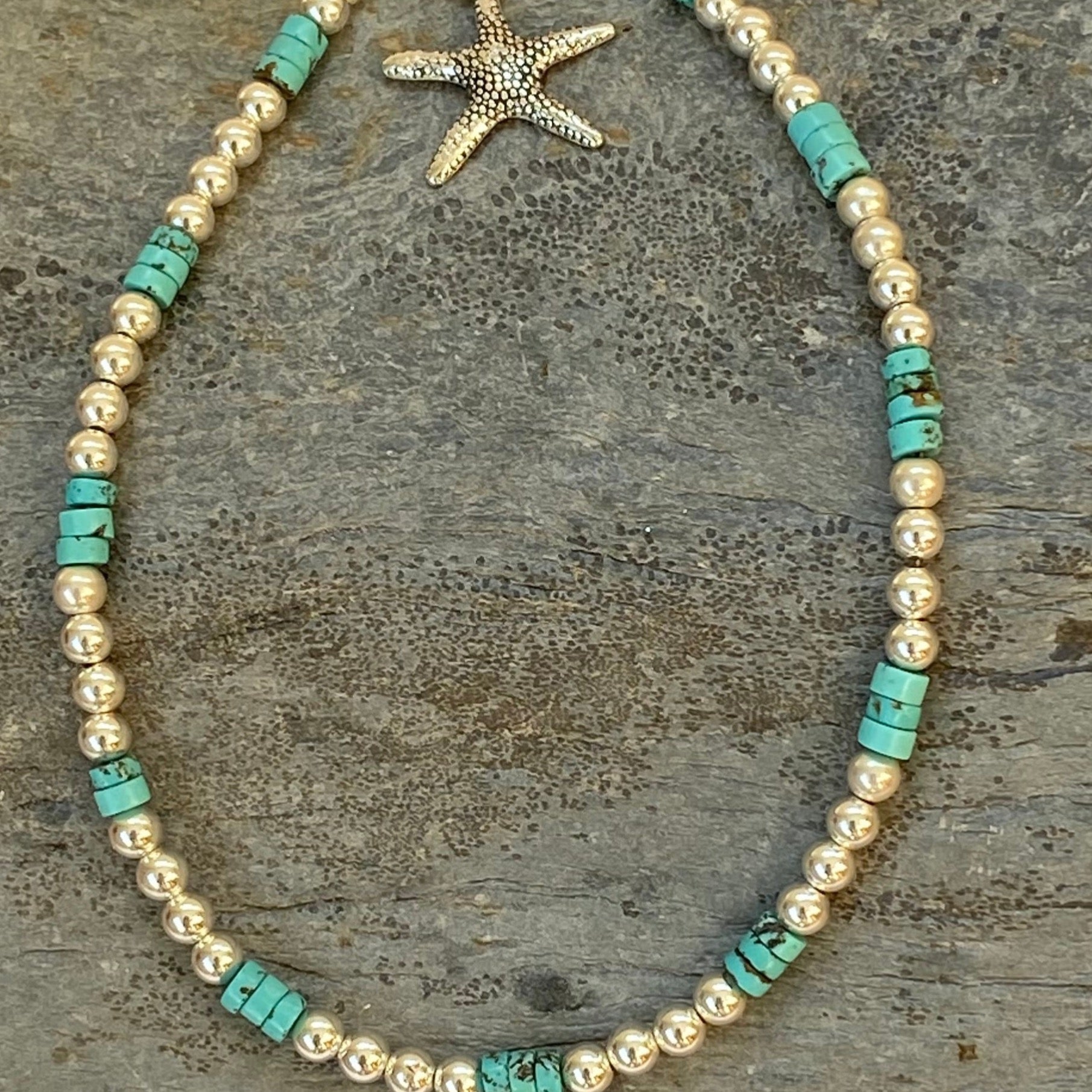 Sea breeze Turquoise Anklet - Love Beach Beads