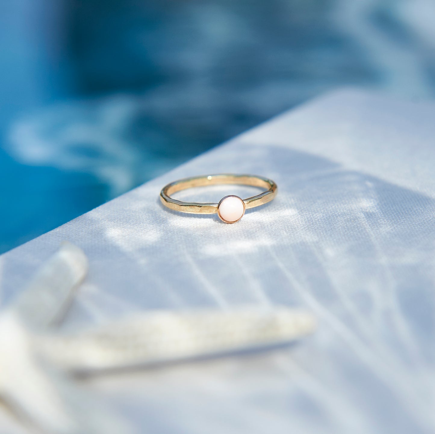 Gold Birthstone Stacking Rings - Love Beach Beads