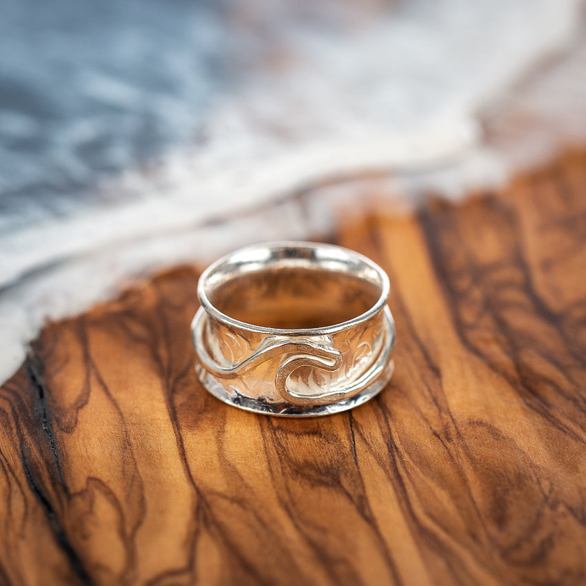 Wave Spinner Ring - SilverLines Jewellery
