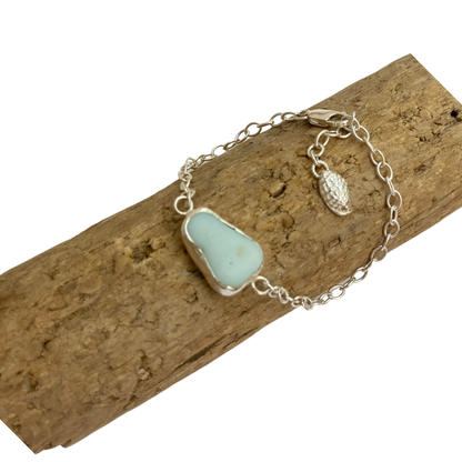 Sea Glass Bracelet Opaline - Love Beach Beads