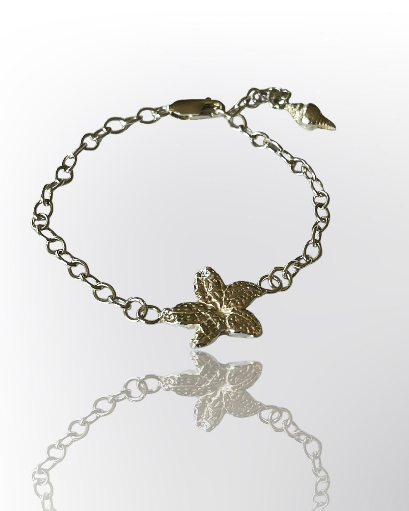 Silver Starfish Bracelet - Silver Lines Jewellery