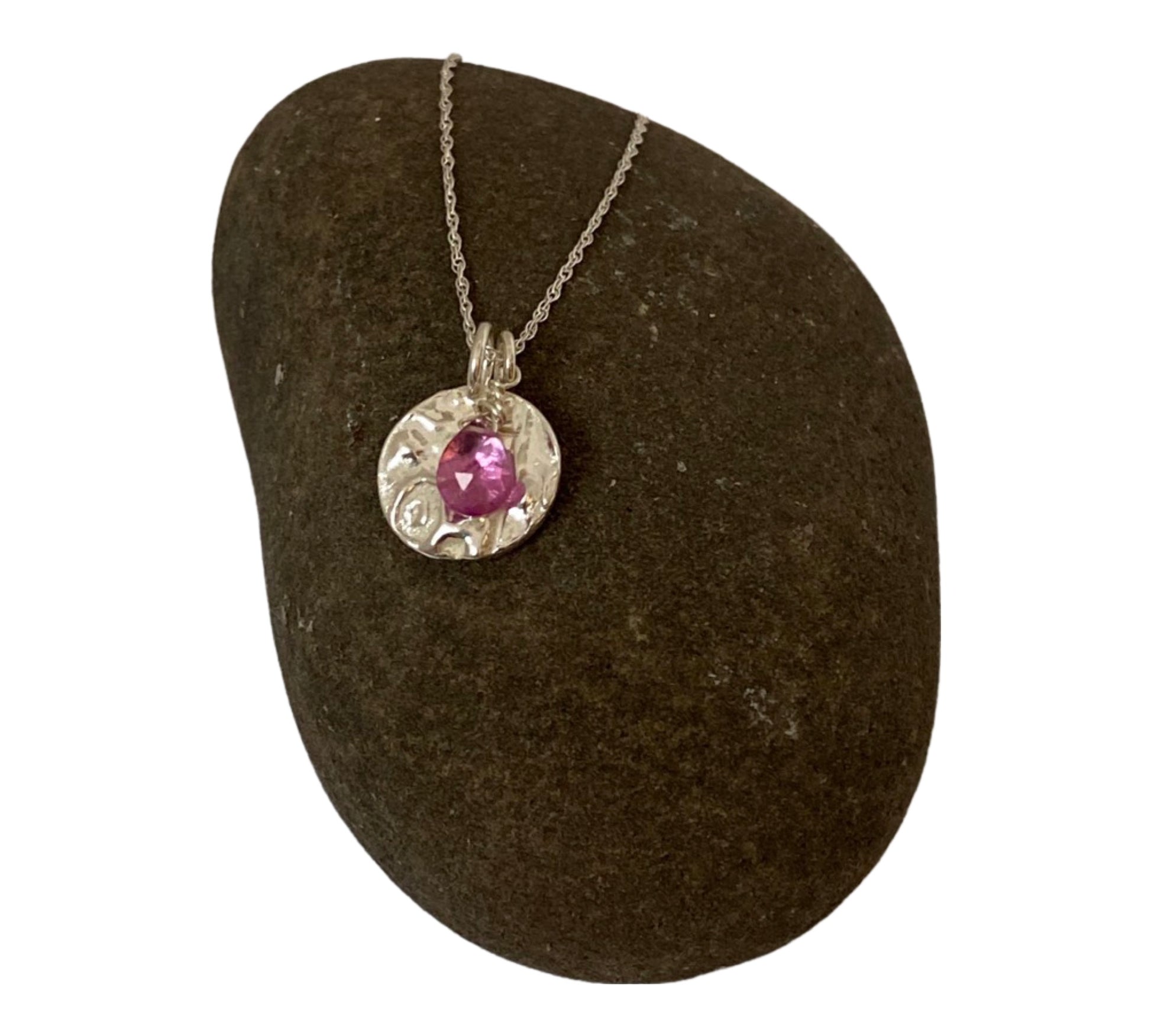 Garnet Birthstone Necklace - Love Beach Beads