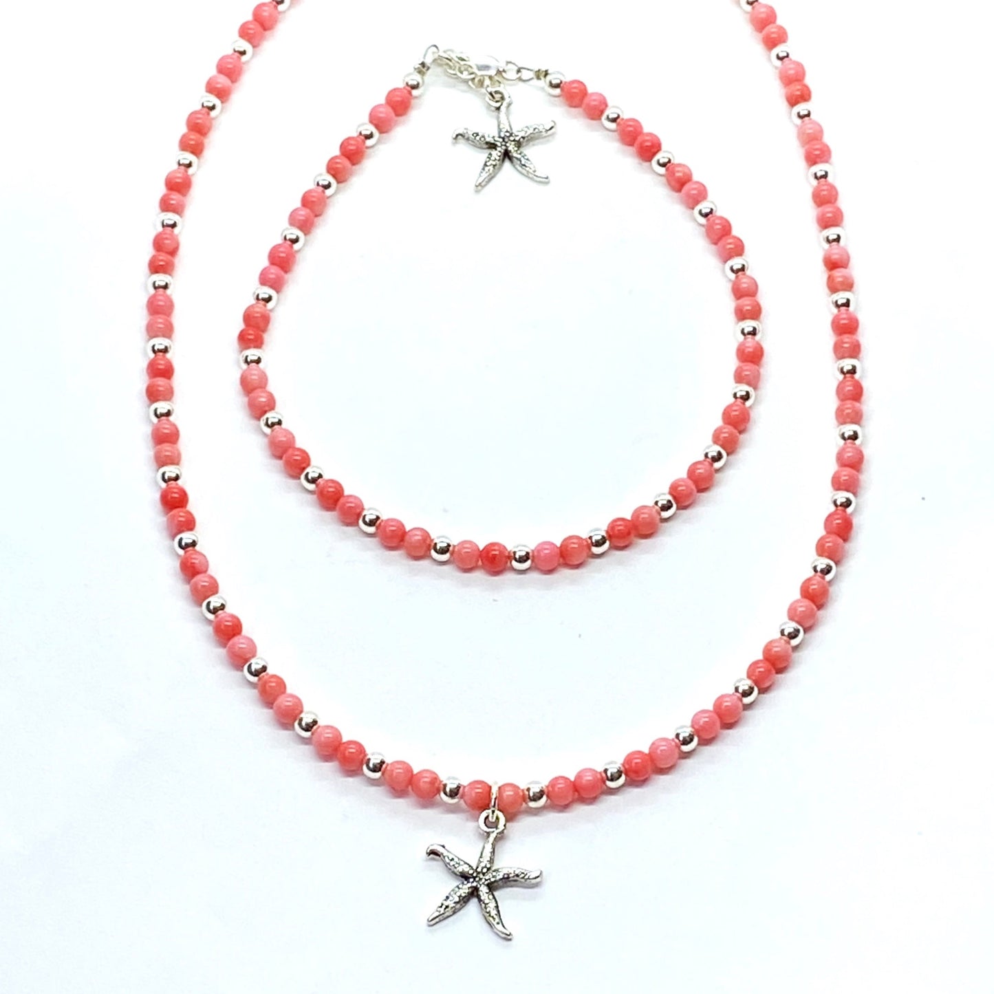 Delicate Coral Anklet - Love Beach Beads