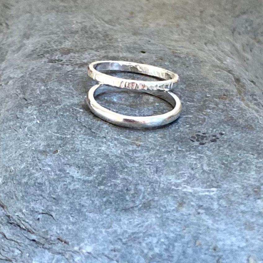 Silver Stacking Rings - Love Beach Beads