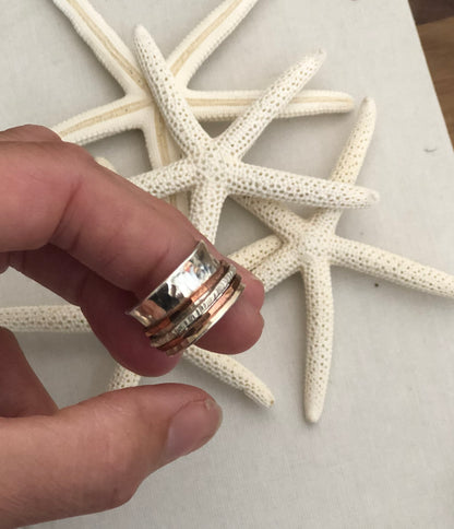 Triple Spinner Ring - Love Beach Beads