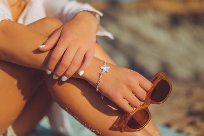 Silver Starfish Bracelet - Silver Lines Jewellery