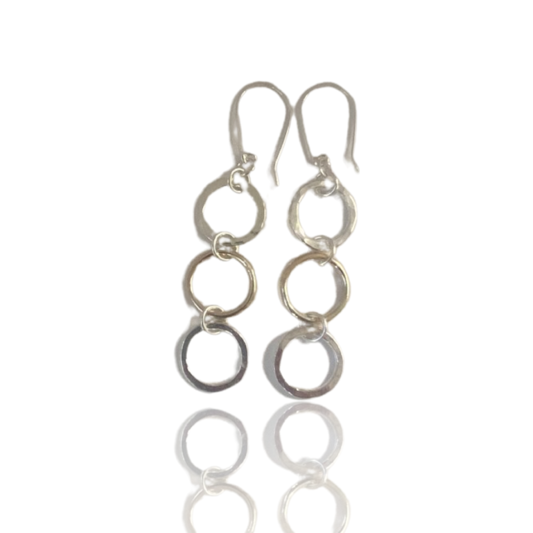 Luxury Silver and Gold Hoop Earrings - Love Beach Beads