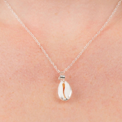 Cowrie Necklace - Silver Lines Jewellery