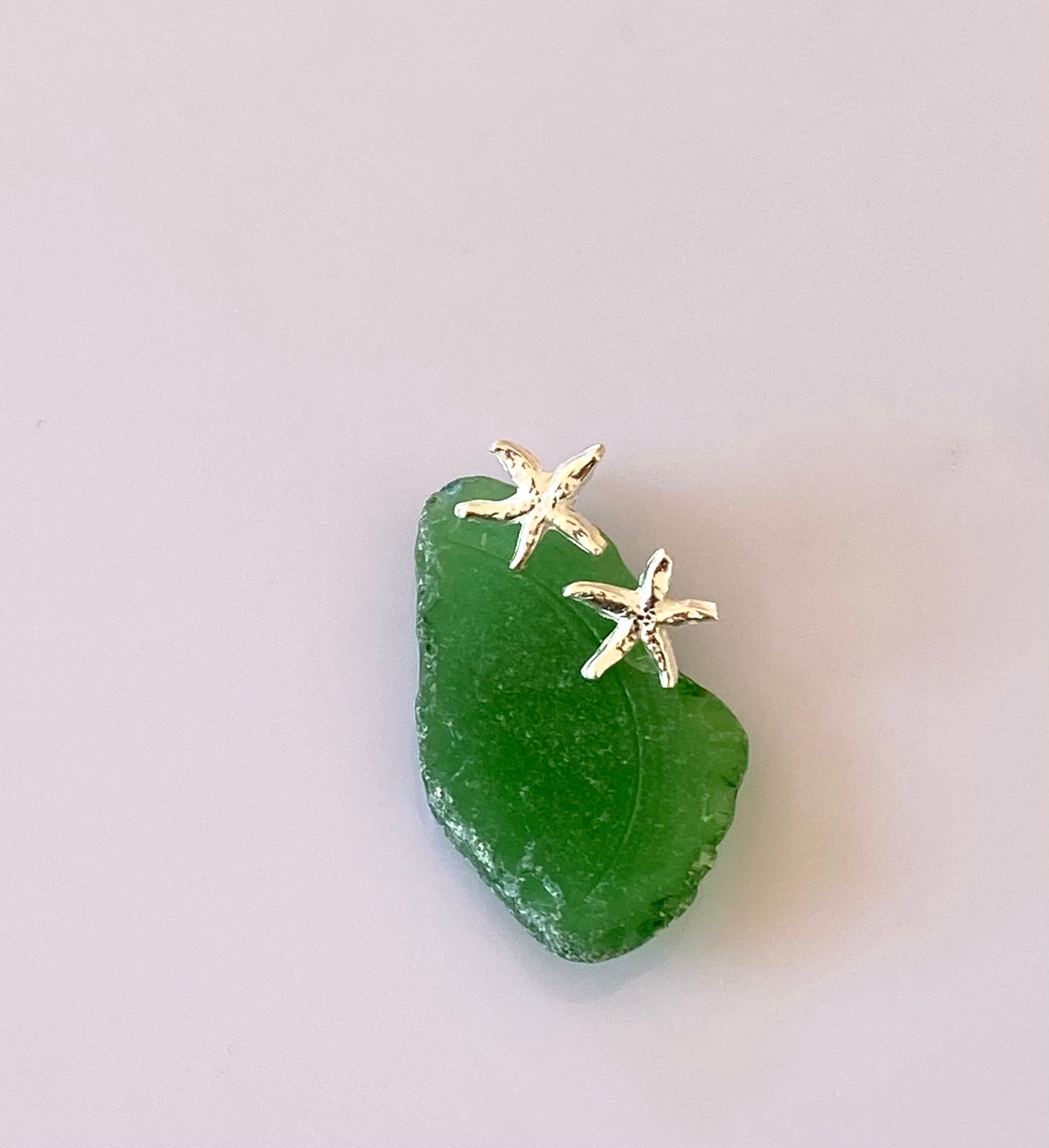 Silver Starfish earrings - Love Beach Beads